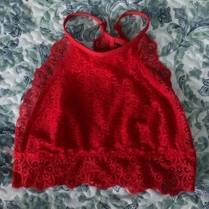 Red Lace Bralette